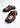 Edler Unisex-Clog in dunkelbraun aus hochwertigem Knautschlackleder